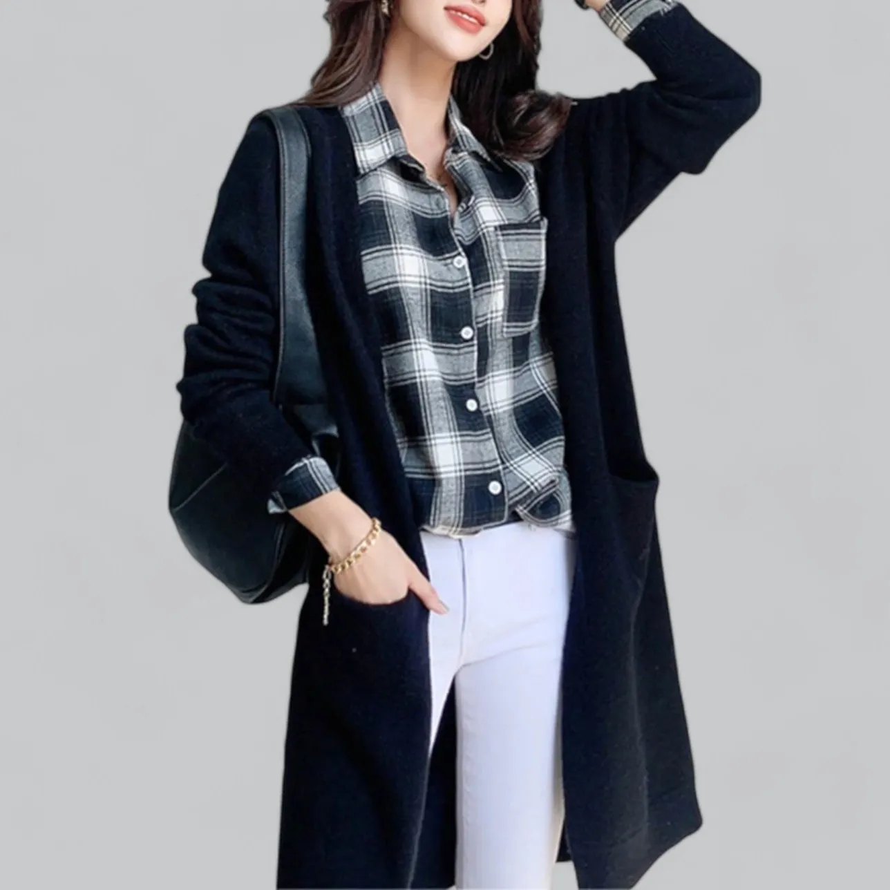 Women's Cashmere Knitted Cardigan | Soft, Warm, Lightweight Design for Everyday Wear
