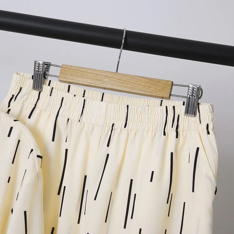 Women's Casual Loose Fitting Half Sleeve Pantsuit