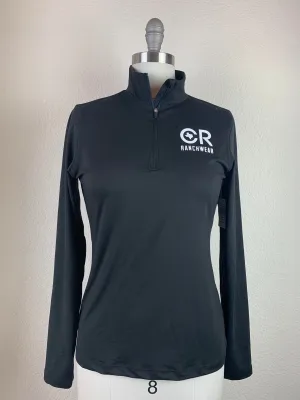 Women's CR Black Lightweight 1/4 Zip