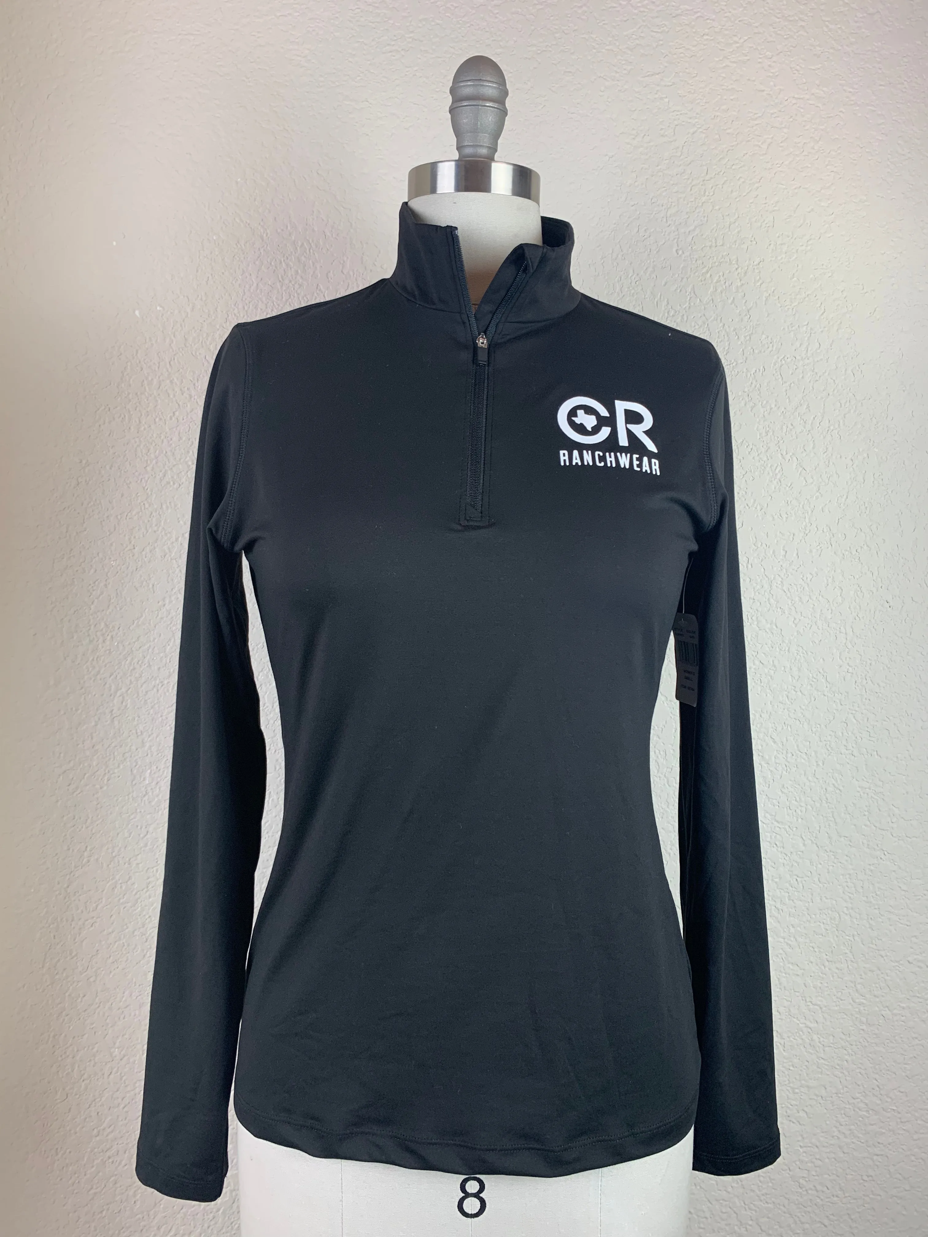 Women's CR Black Lightweight 1/4 Zip