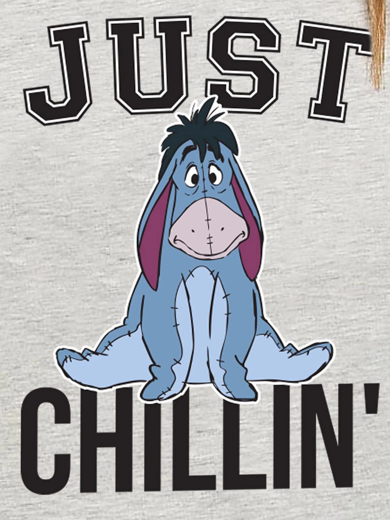 Women's Disney Eeyore Just Chilling T-Shirt Gray SMALL