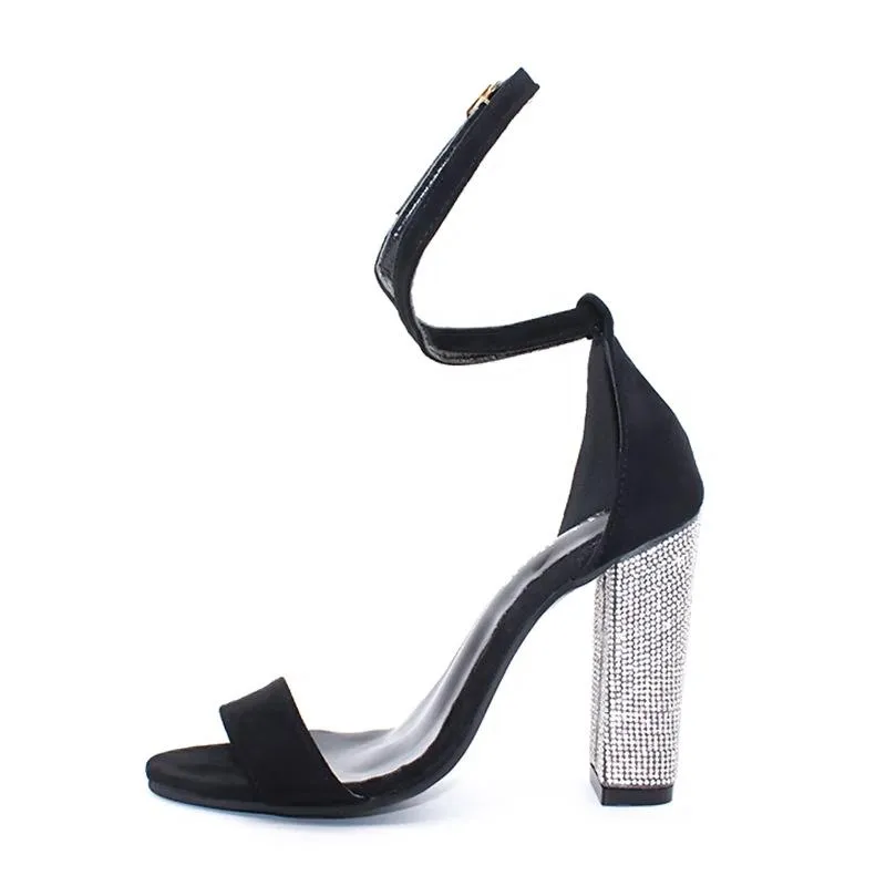 Women's Fashion Glossy Buckle Sandals