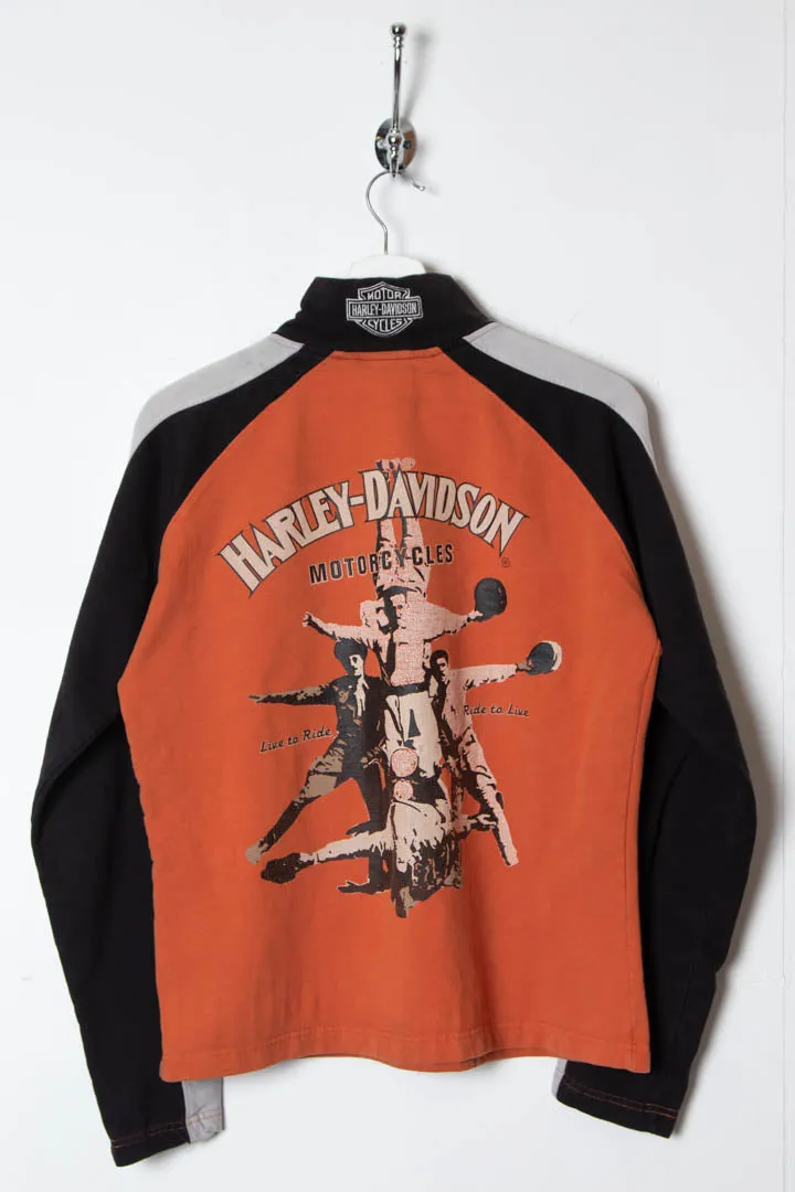 Women's Harley Davidson 1/4 Zip Sweatshirt (M)