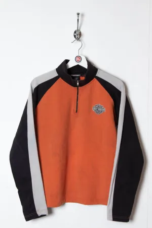 Women's Harley Davidson 1/4 Zip Sweatshirt (M)