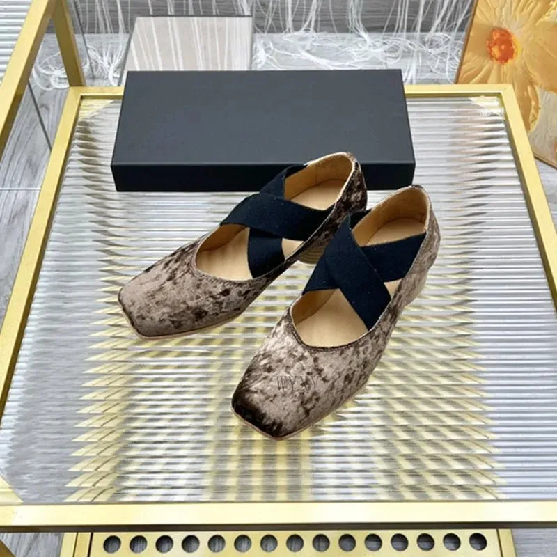 Women's High Heels Square Head Thick Heel Casual Single Shoes