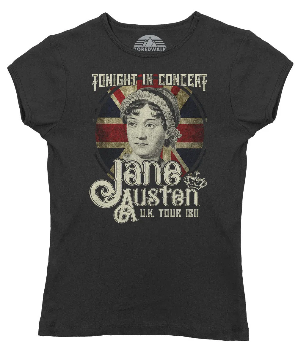Women's Jane Austen Rock and Roll UK Tour T-Shirt