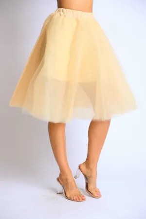 Women's Layered Knee Length Tutu Skirt