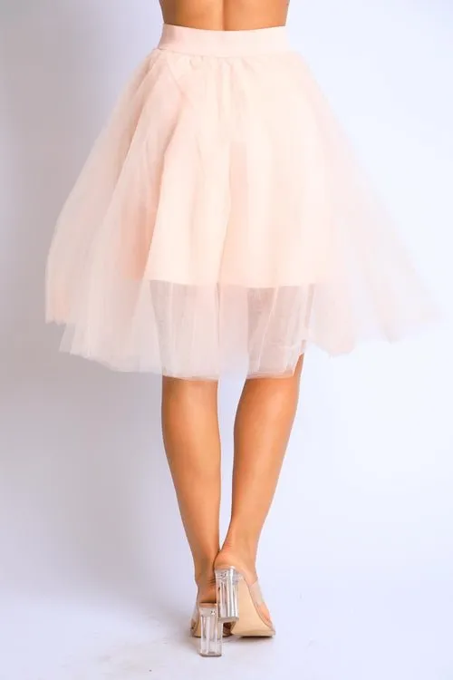 Women's Layered Knee Length Tutu Skirt