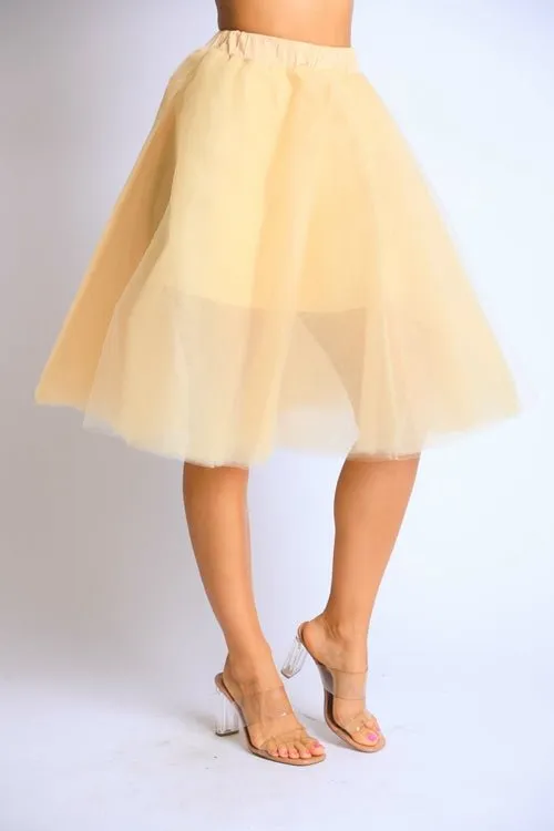 Women's Layered Knee Length Tutu Skirt