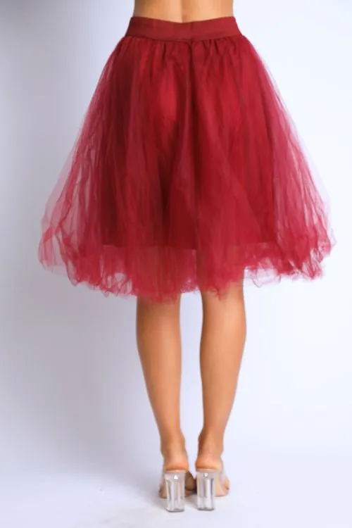 Women's Layered Knee Length Tutu Skirt