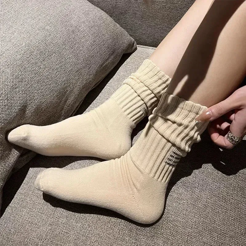 Women's Letter Medium Tube Socks