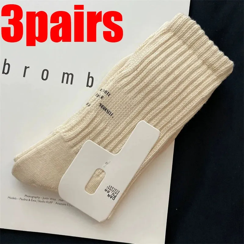 Women's Letter Medium Tube Socks