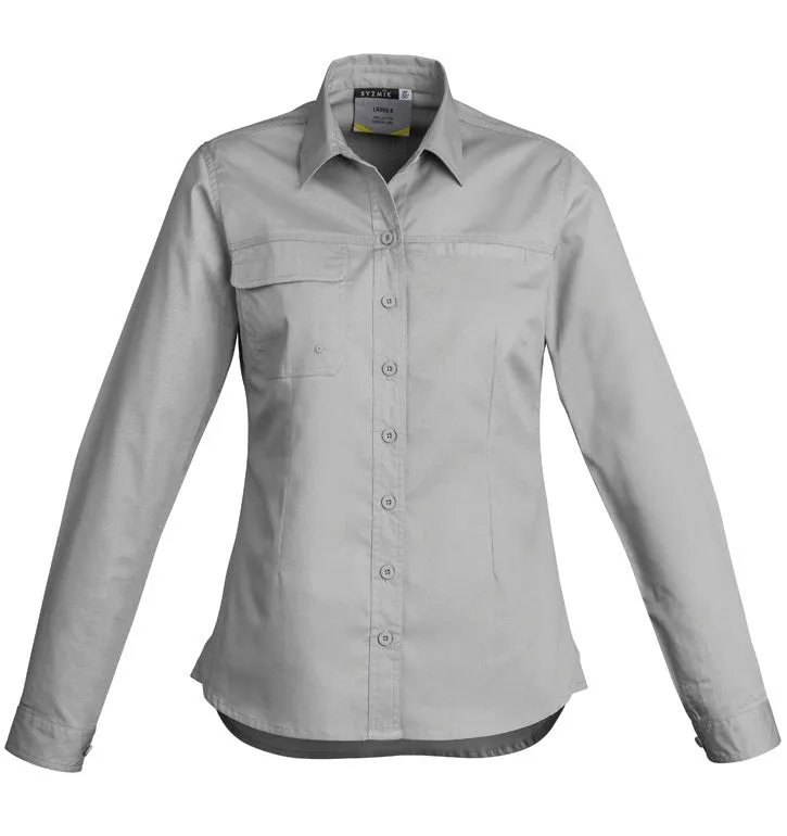 Women's Lightweight Tradie Long Sleeve Shirt by Syzmik Workwear - Style ZWL121