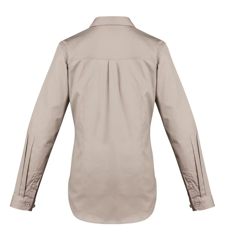 Women's Lightweight Tradie Long Sleeve Shirt by Syzmik Workwear - Style ZWL121