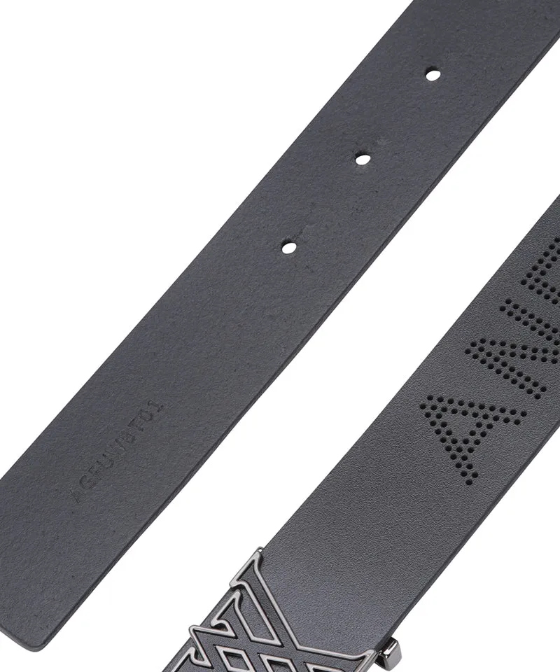 Women's Logo Punching Belt - Black