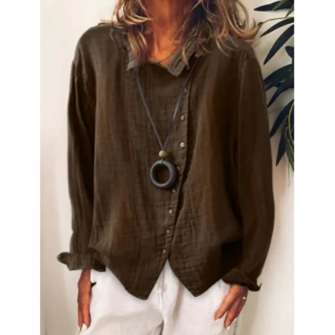Women's Long Sleeve Vintage Shirt | Casual