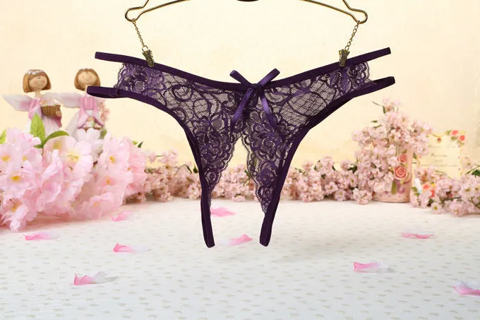 Women's Nylon Lace Thong Lightweight