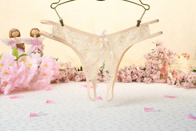 Women's Nylon Lace Thong Lightweight