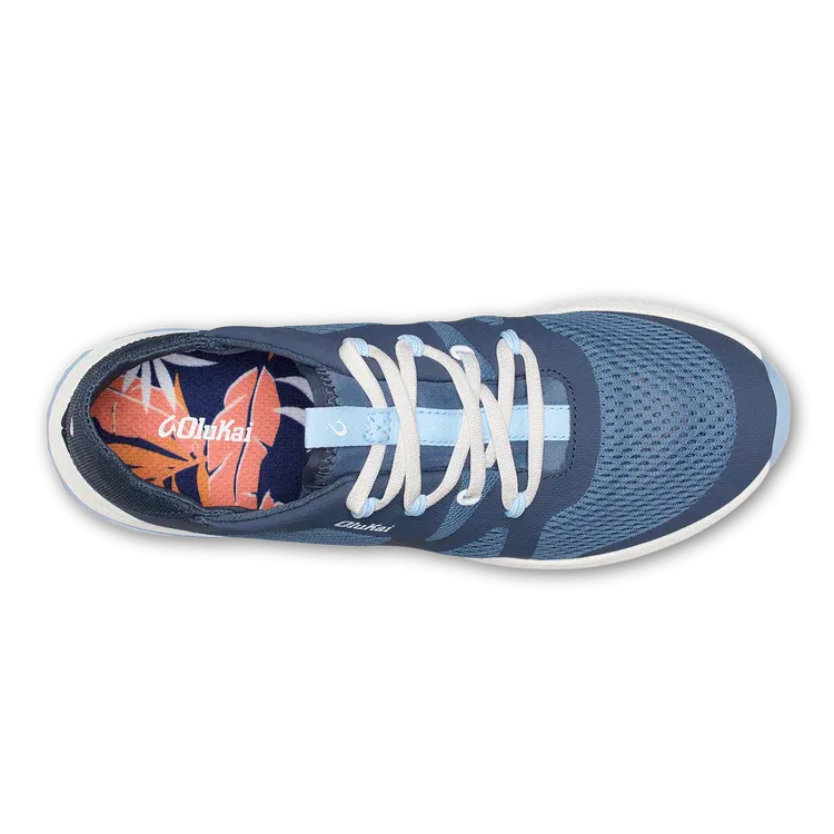 WOMEN'S OLUKAI HUIA SNEAKER | VINTAGE BLUE / SEA ICE