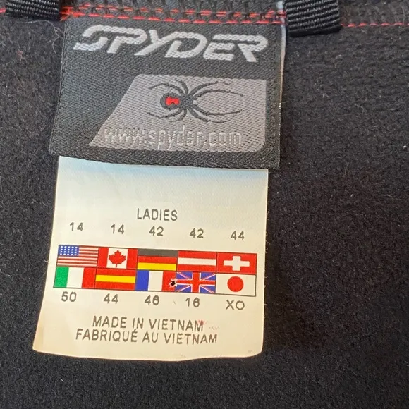 Women's Spyder Pink Red Hardshell Winter Jacket EUC
