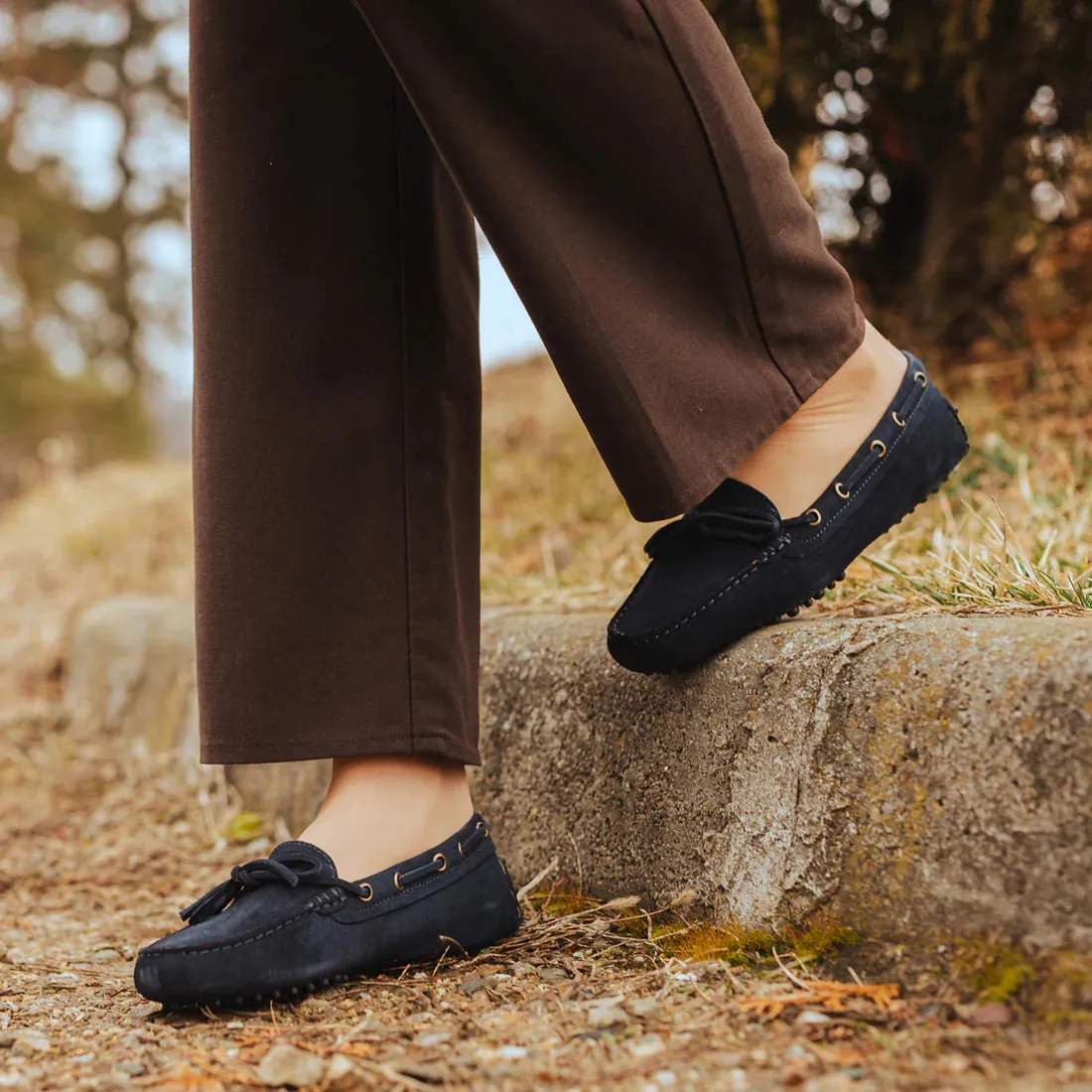 Women's Suede Rubber D - Blue