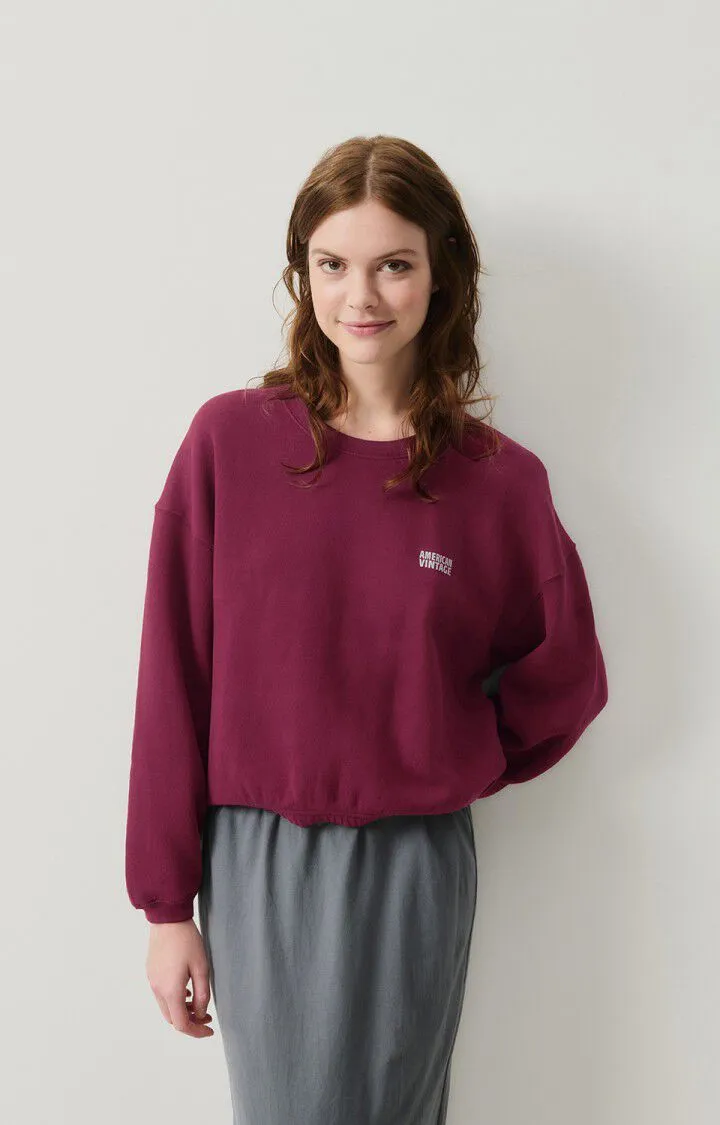 WOMEN'S SWEATSHIRT IZUBIRD - VINTAGE BURGUNDY