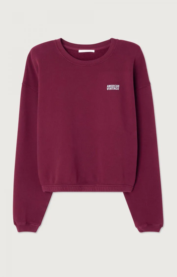 WOMEN'S SWEATSHIRT IZUBIRD - VINTAGE BURGUNDY