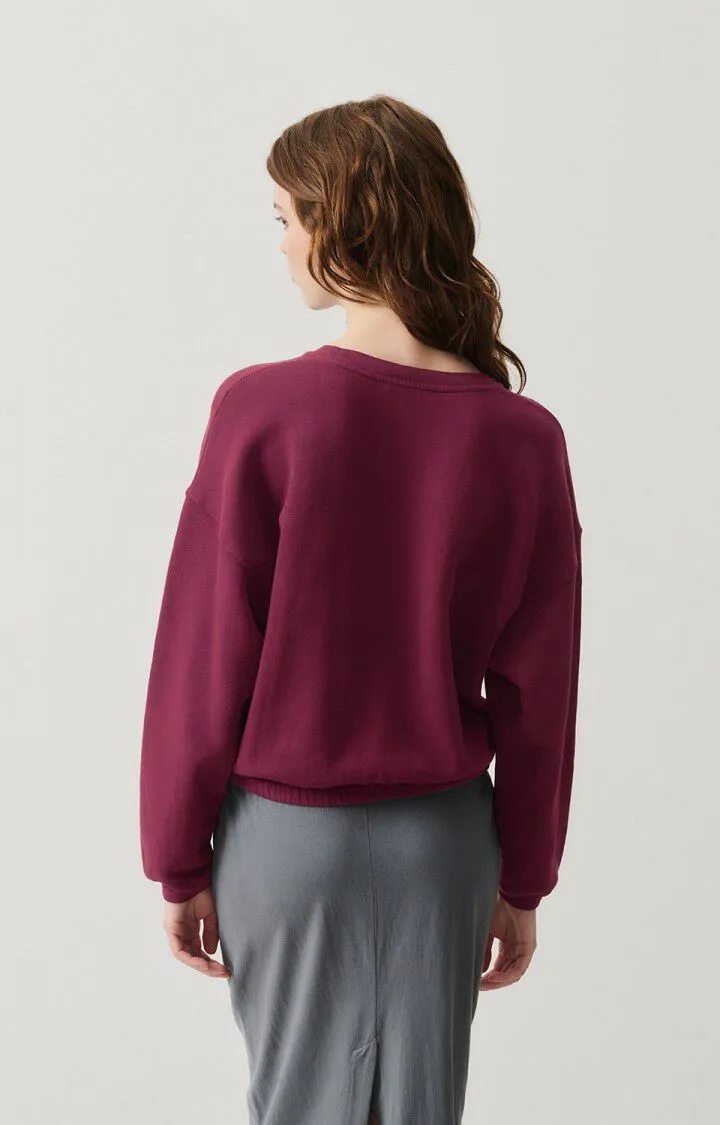 WOMEN'S SWEATSHIRT IZUBIRD - VINTAGE BURGUNDY