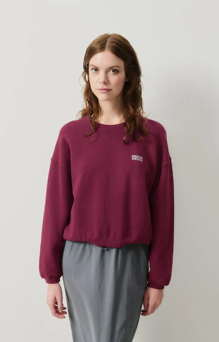 WOMEN'S SWEATSHIRT IZUBIRD - VINTAGE BURGUNDY