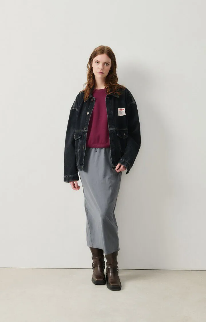 WOMEN'S SWEATSHIRT IZUBIRD - VINTAGE BURGUNDY