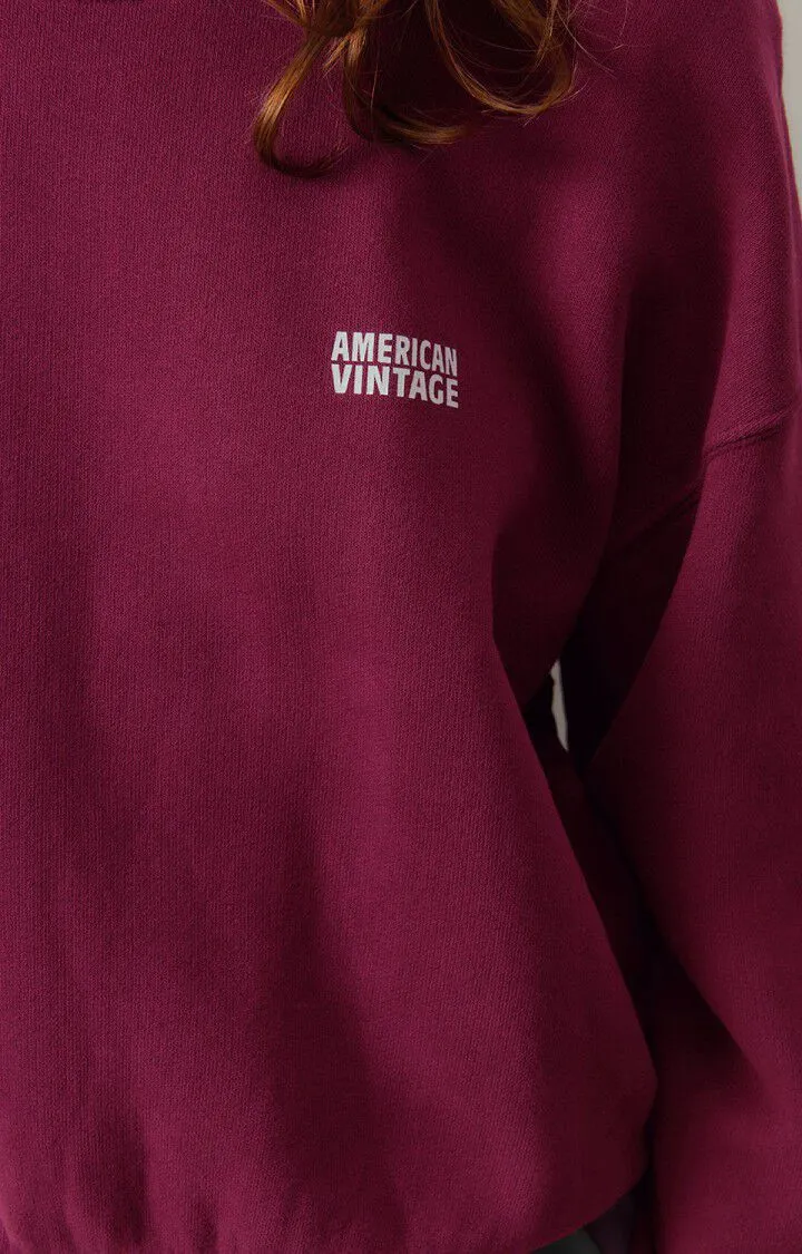 WOMEN'S SWEATSHIRT IZUBIRD - VINTAGE BURGUNDY