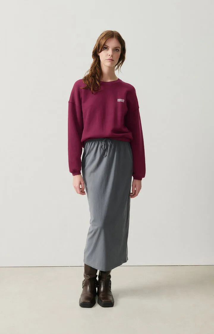 WOMEN'S SWEATSHIRT IZUBIRD - VINTAGE BURGUNDY