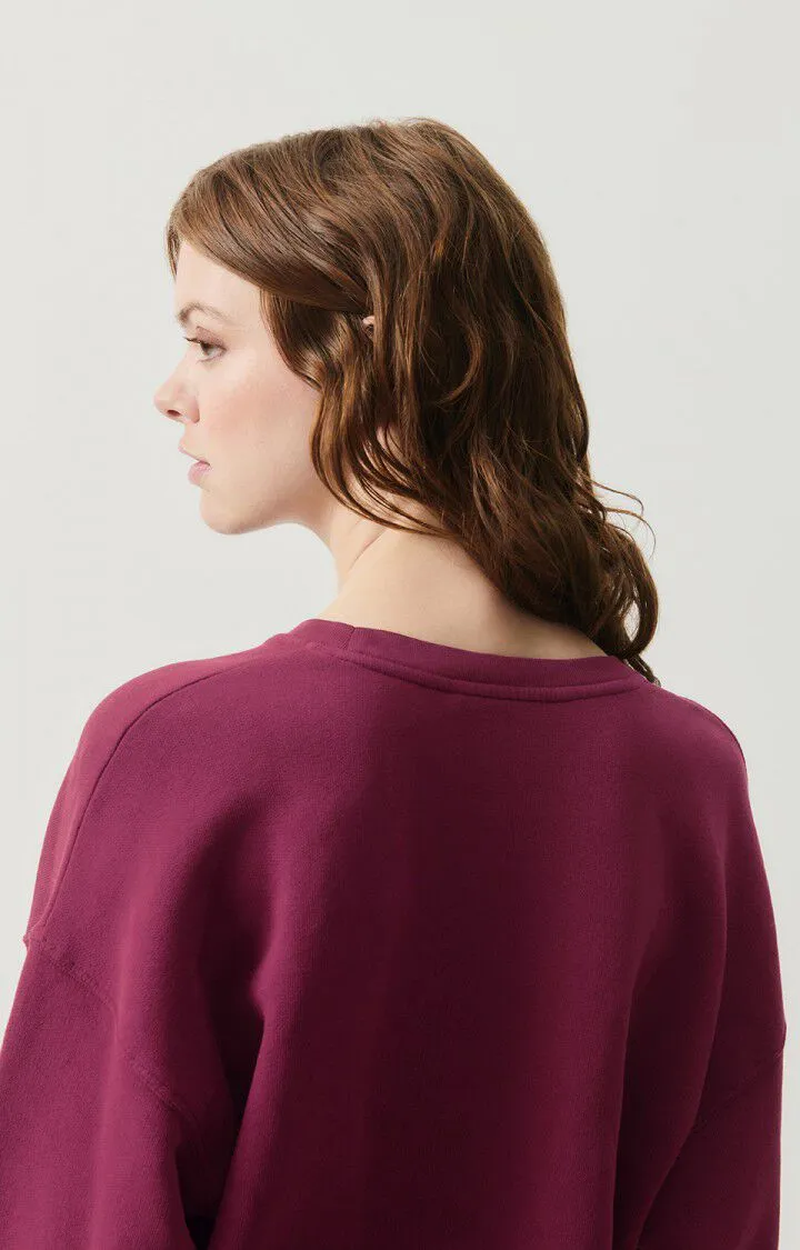 WOMEN'S SWEATSHIRT IZUBIRD - VINTAGE BURGUNDY