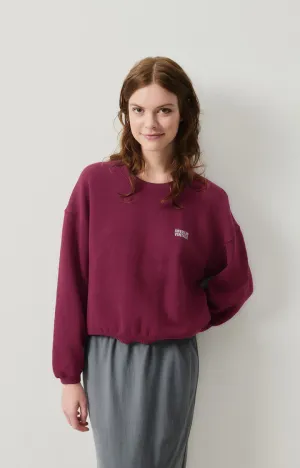 WOMEN'S SWEATSHIRT IZUBIRD - VINTAGE BURGUNDY