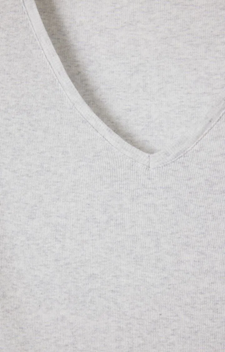 WOMEN'S T-SHIRT LS MASSACHUSETTS - HEATHER GREY