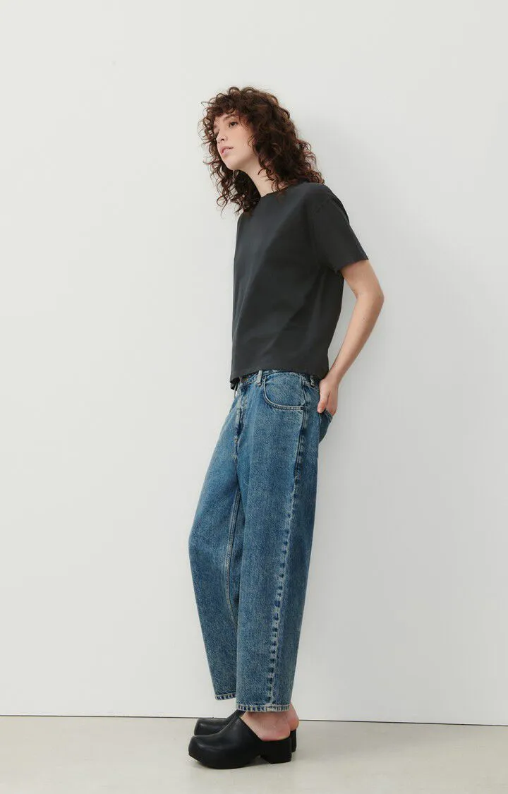 WOMEN'S T-SHIRT SS FIZVALLEY - VINTAGE CARBON