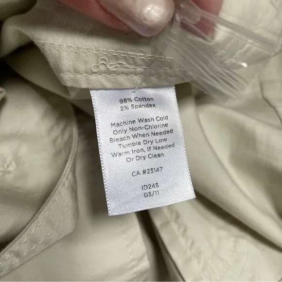 Women's Talbots Lightweight Stretch Button Down Jacket NWT