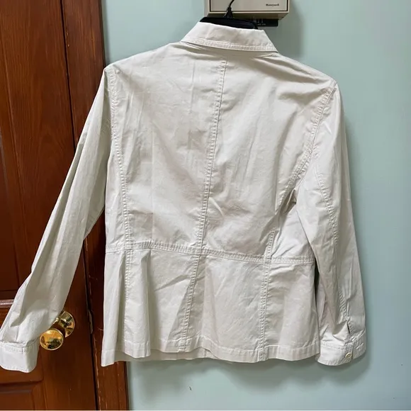 Women's Talbots Lightweight Stretch Button Down Jacket NWT