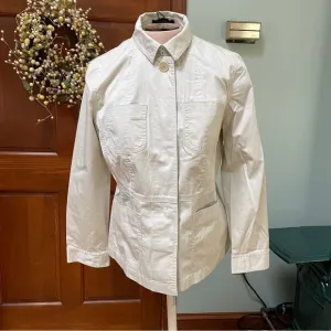 Women's Talbots Lightweight Stretch Button Down Jacket NWT