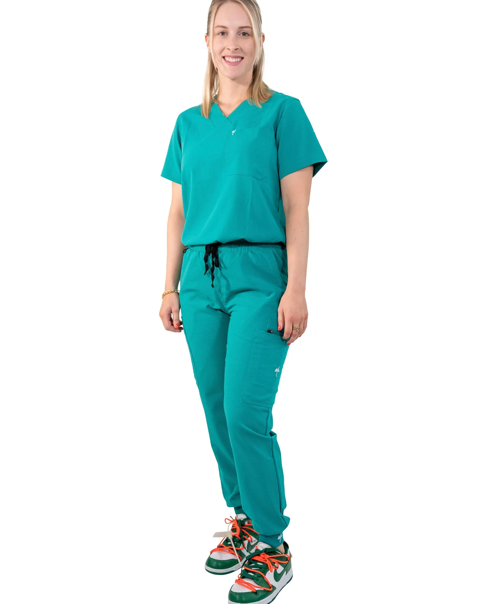 women's Teal Scrub Top