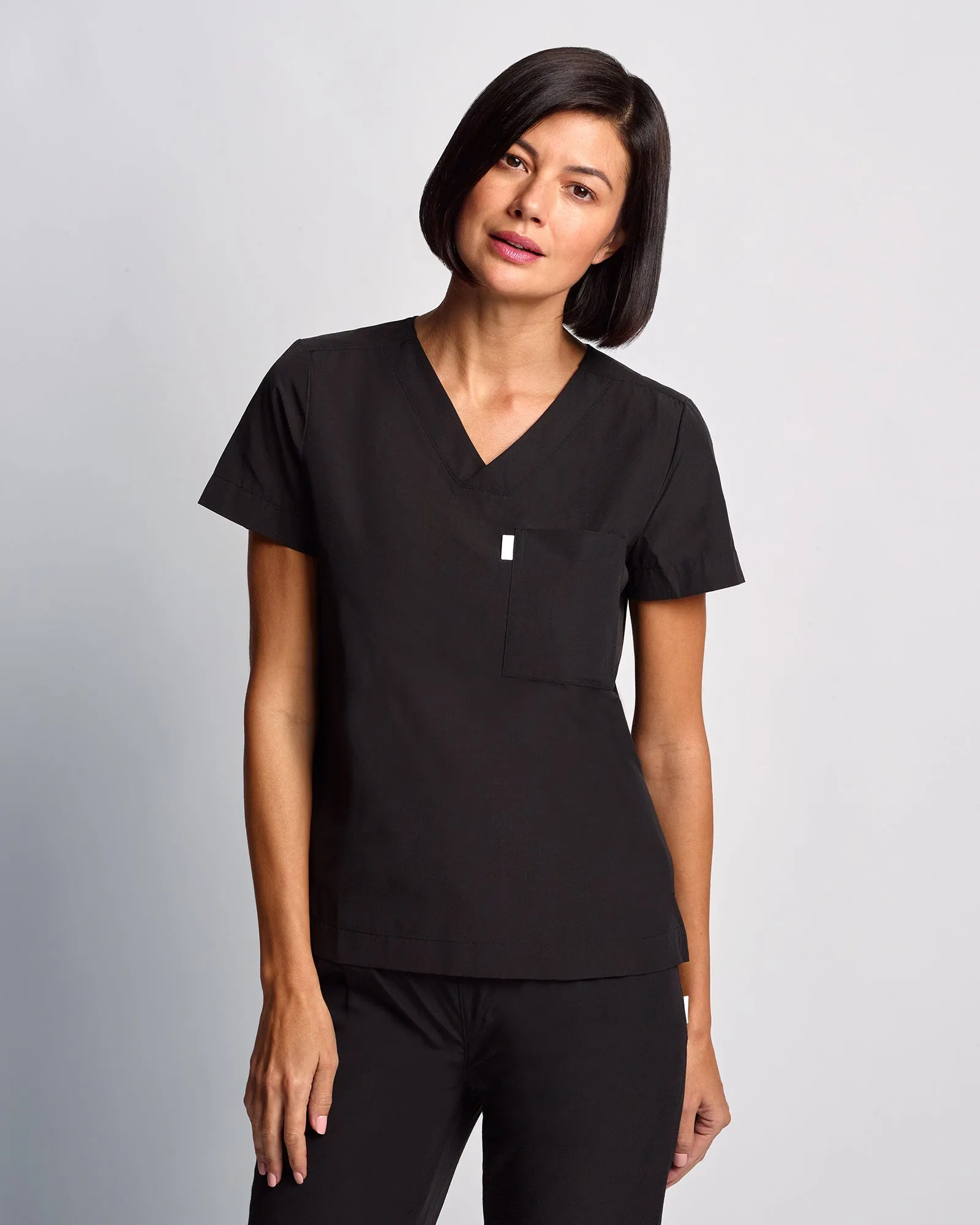 Women's V-neck Office Scrub Top | Lightweight Copper