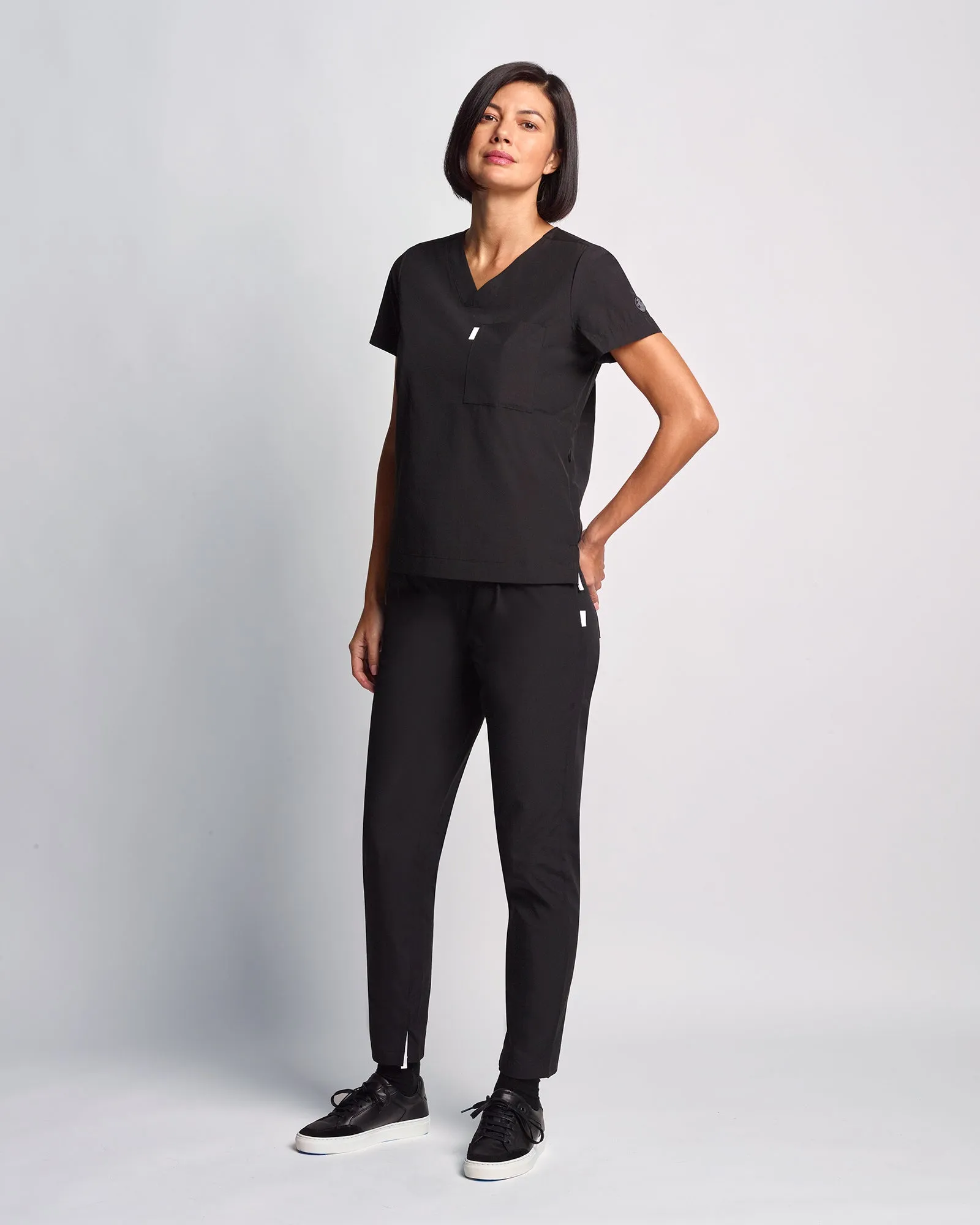 Women's V-neck Office Scrub Top | Lightweight Copper