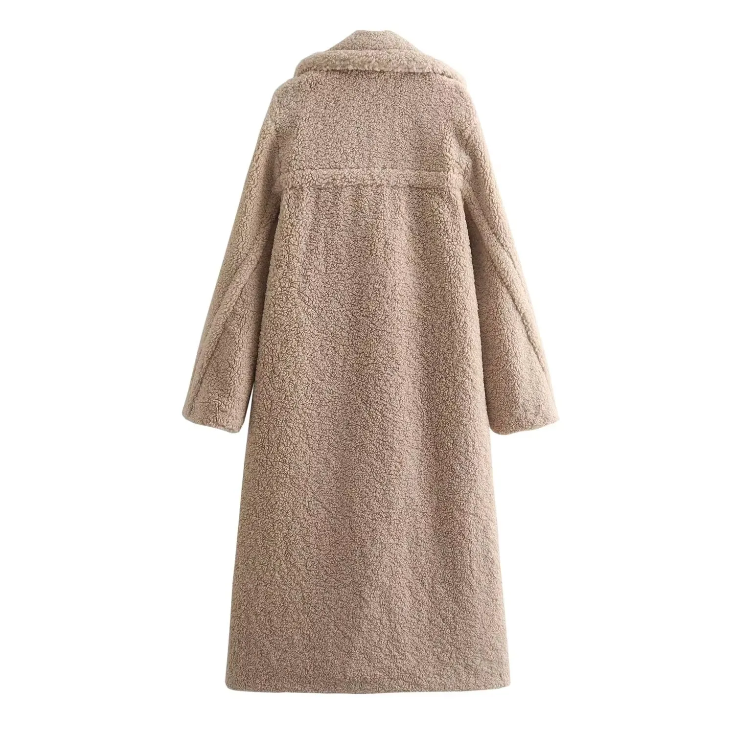 Women's Vintage Casual Fuzzy Coat | Long