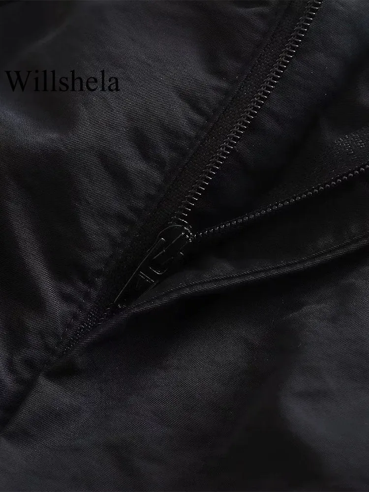 Women's Vintage Parachute Pants Chic Drawstring Trousers