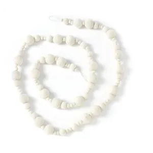Wool Felt Candy Garland, Snowball Mix