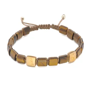 Woven Gold Fleur de Li Bracelet