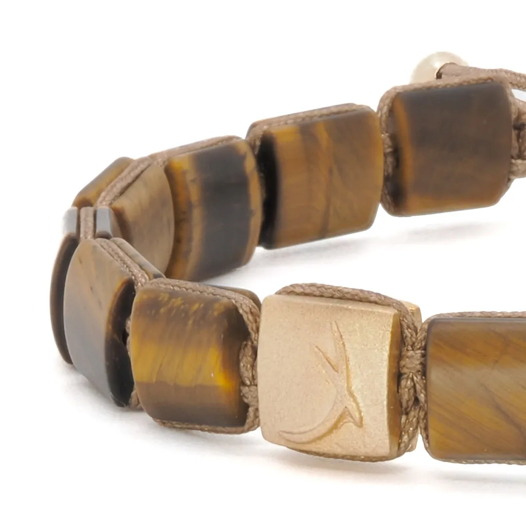 Woven Gold Fleur de Li Bracelet