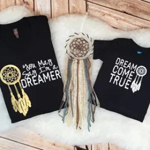 You May Say I'm a Dreamer / Dream Come True Mommy and Me Matching Shirts