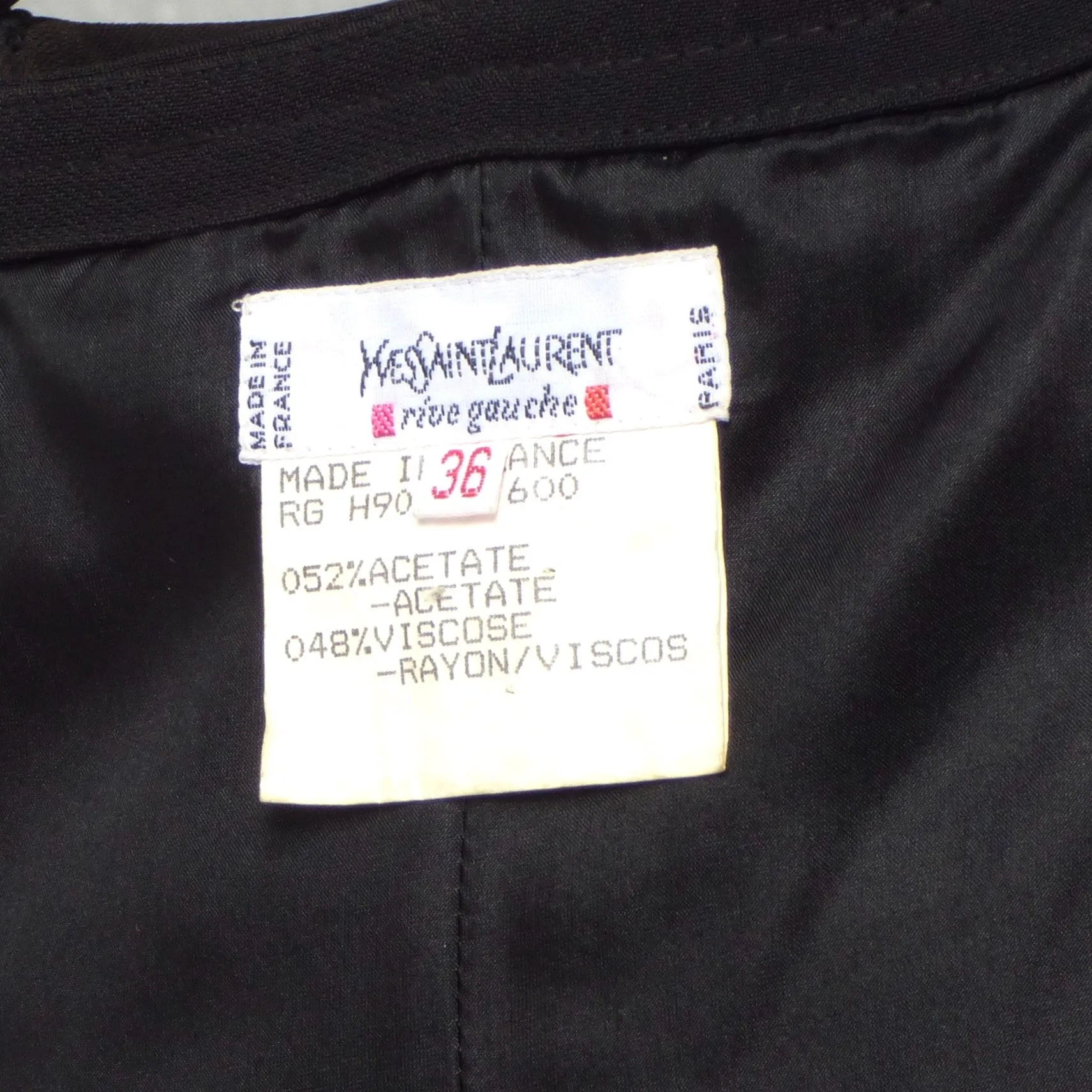 YVES SAINT LAURENT- 1990s Crepe Wrap Bustier Top, Size-6