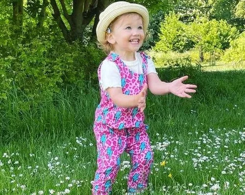 Ziggy Bolt Pink Romper